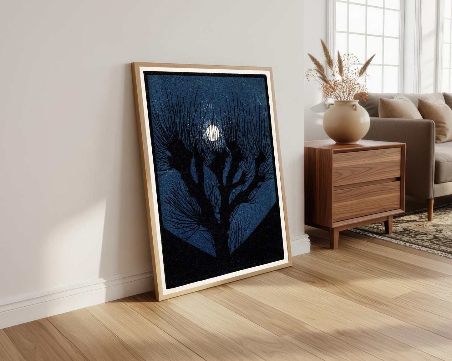 Julie de Graag Moon Print: Art Nouveau Night Landscape (A4/A3)