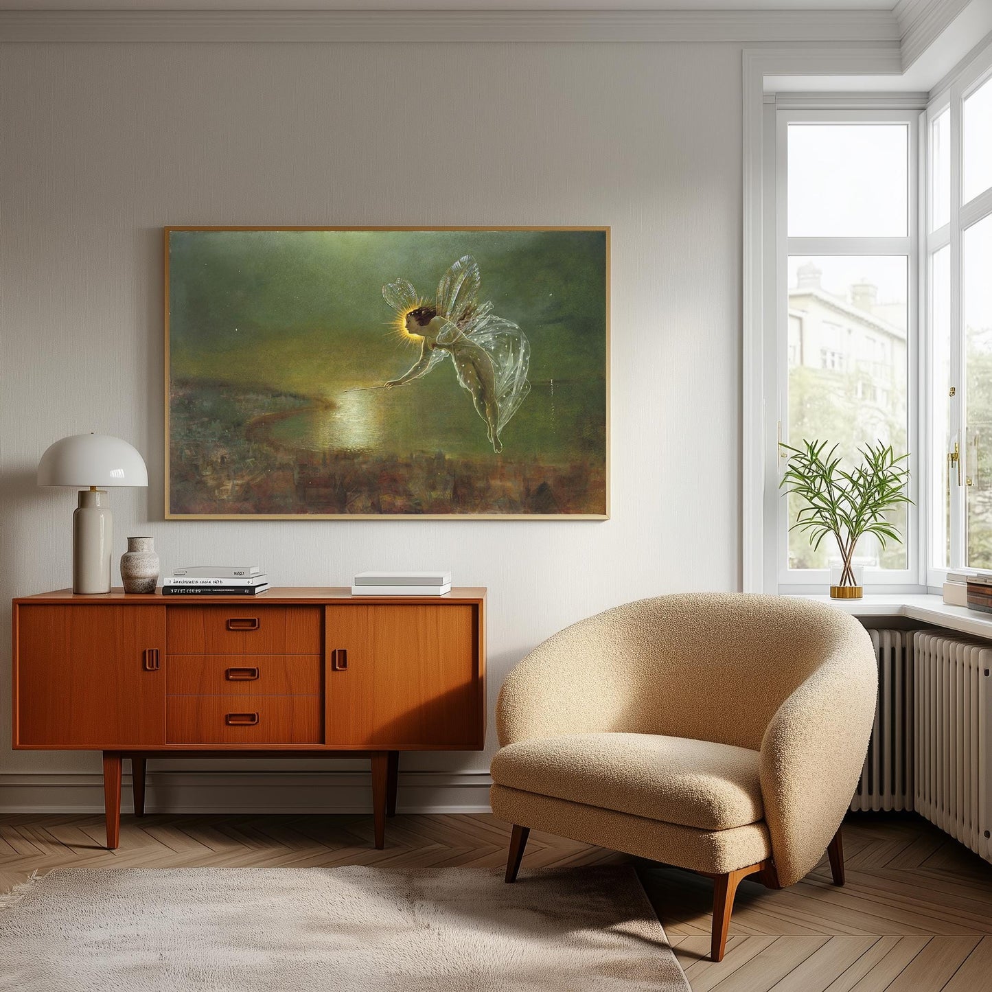 John Atkinson Grimshaw Fairy Print: Spirit of the Night, Pre-Raphaelite Wall Art