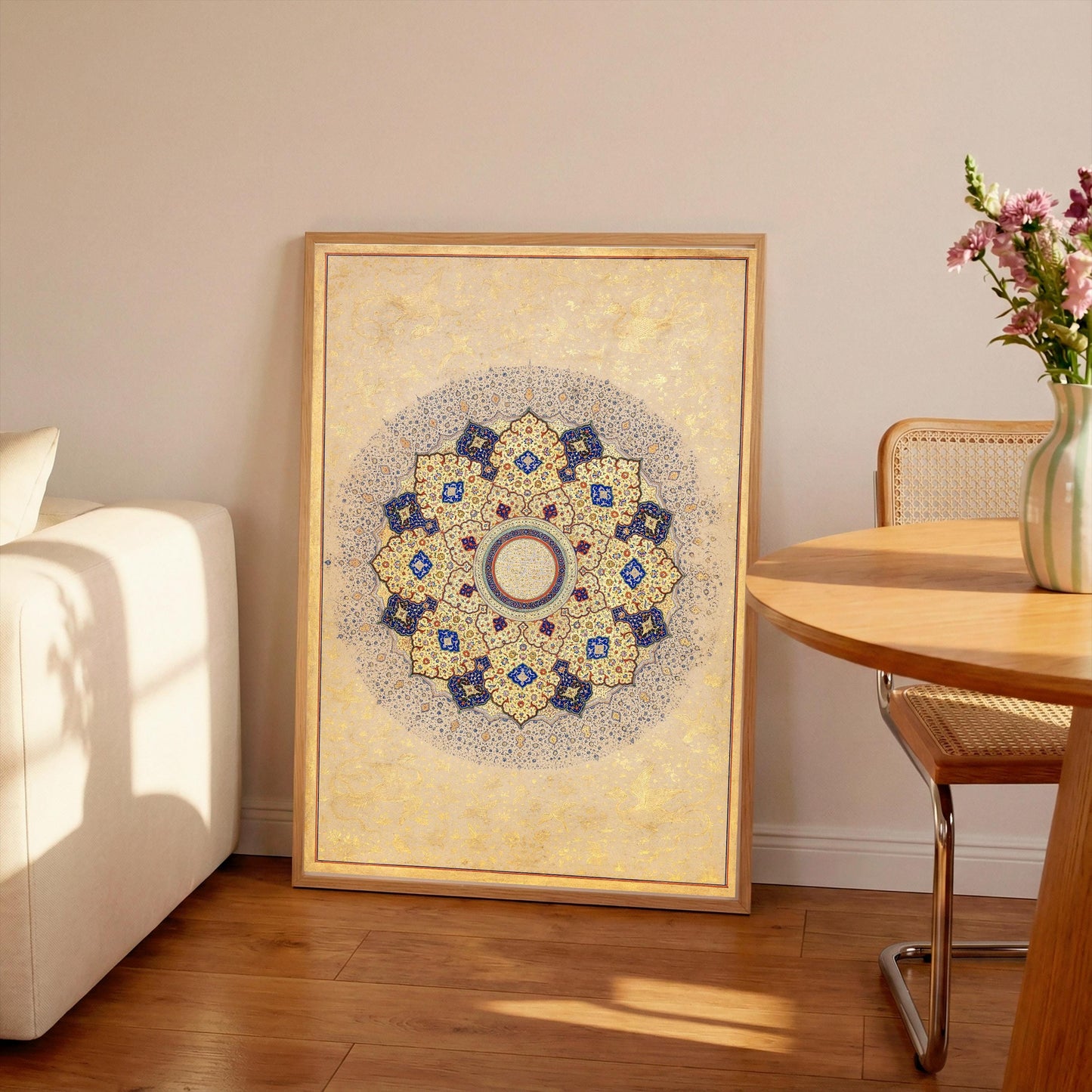 Shah Jahan Rosette Print: Vintage Indian Art (A4/A3)