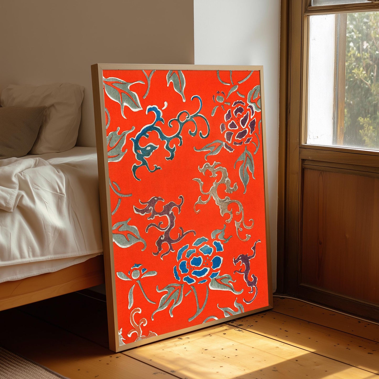 Watanabe Seitei Japanese Floral Art Print: Vintage Japan Illustration