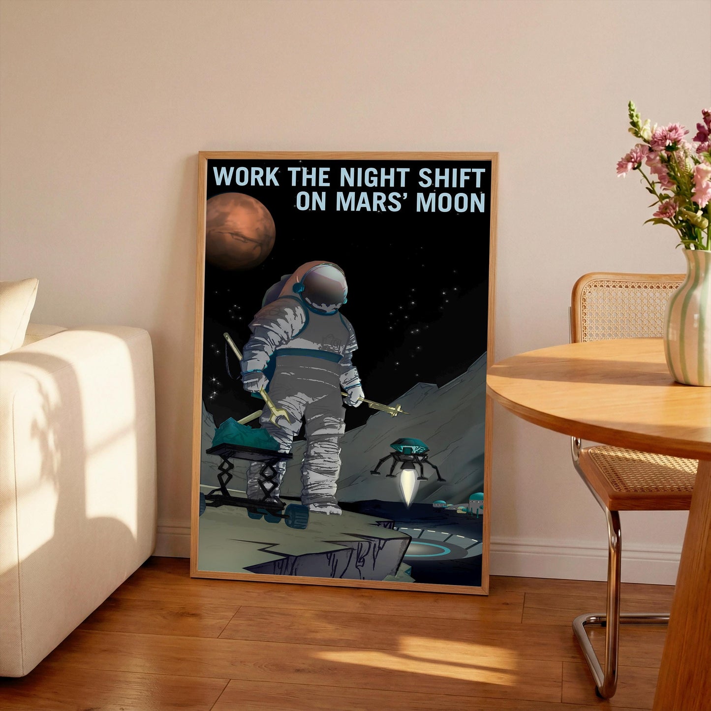 NASA Recruitment Poster: Vintage Style Space Art Print