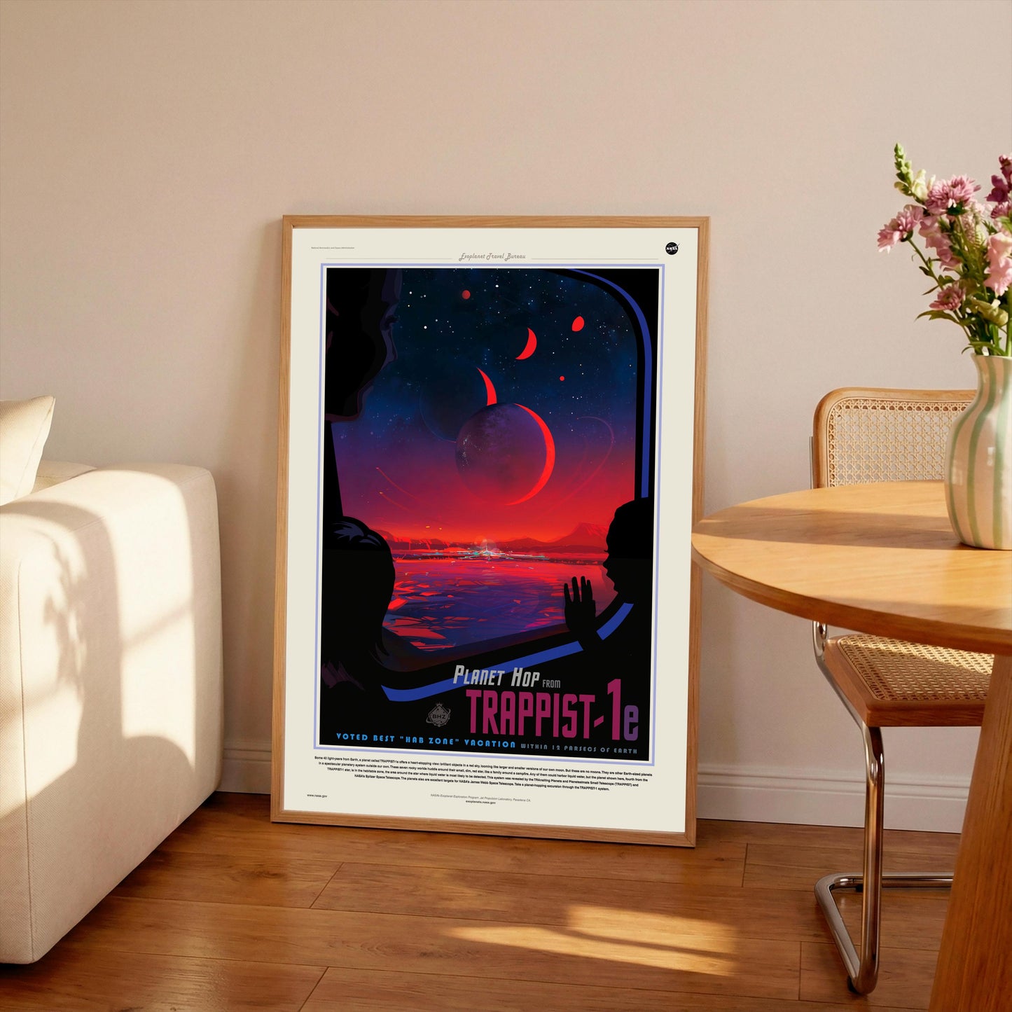 NASA Recruitment Poster: Vintage Style Space Travel Art Print