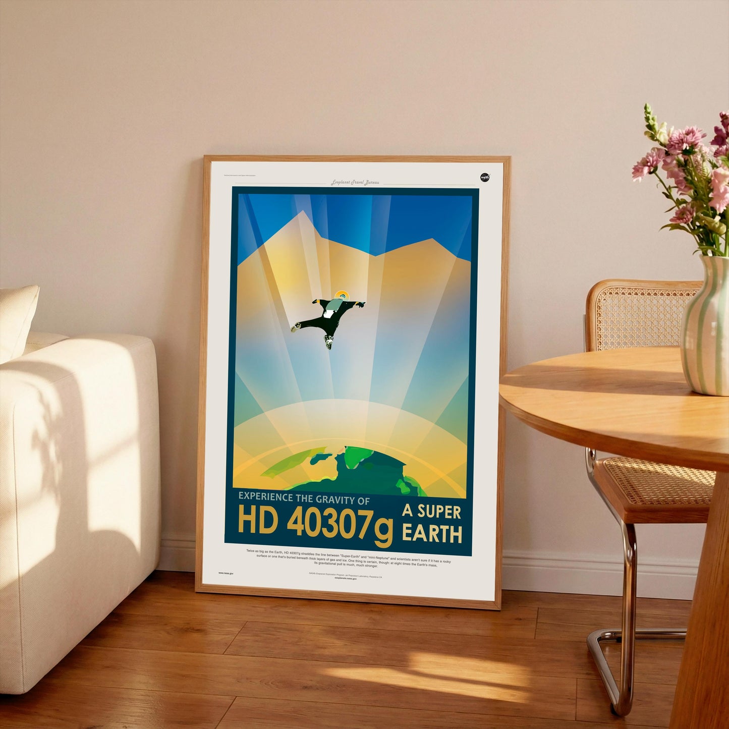 Vintage NASA Recruitment Poster: Space Travel Art Print