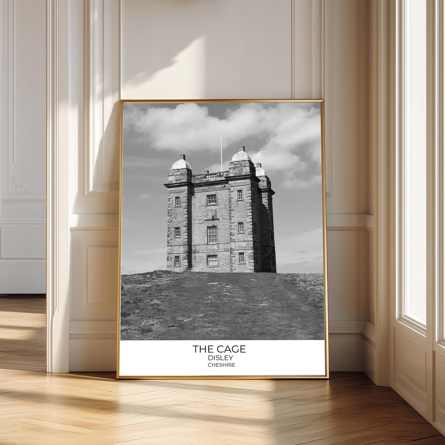 Lyme Park 'The Cage' Print: Cheshire National Trust Black and White Photography