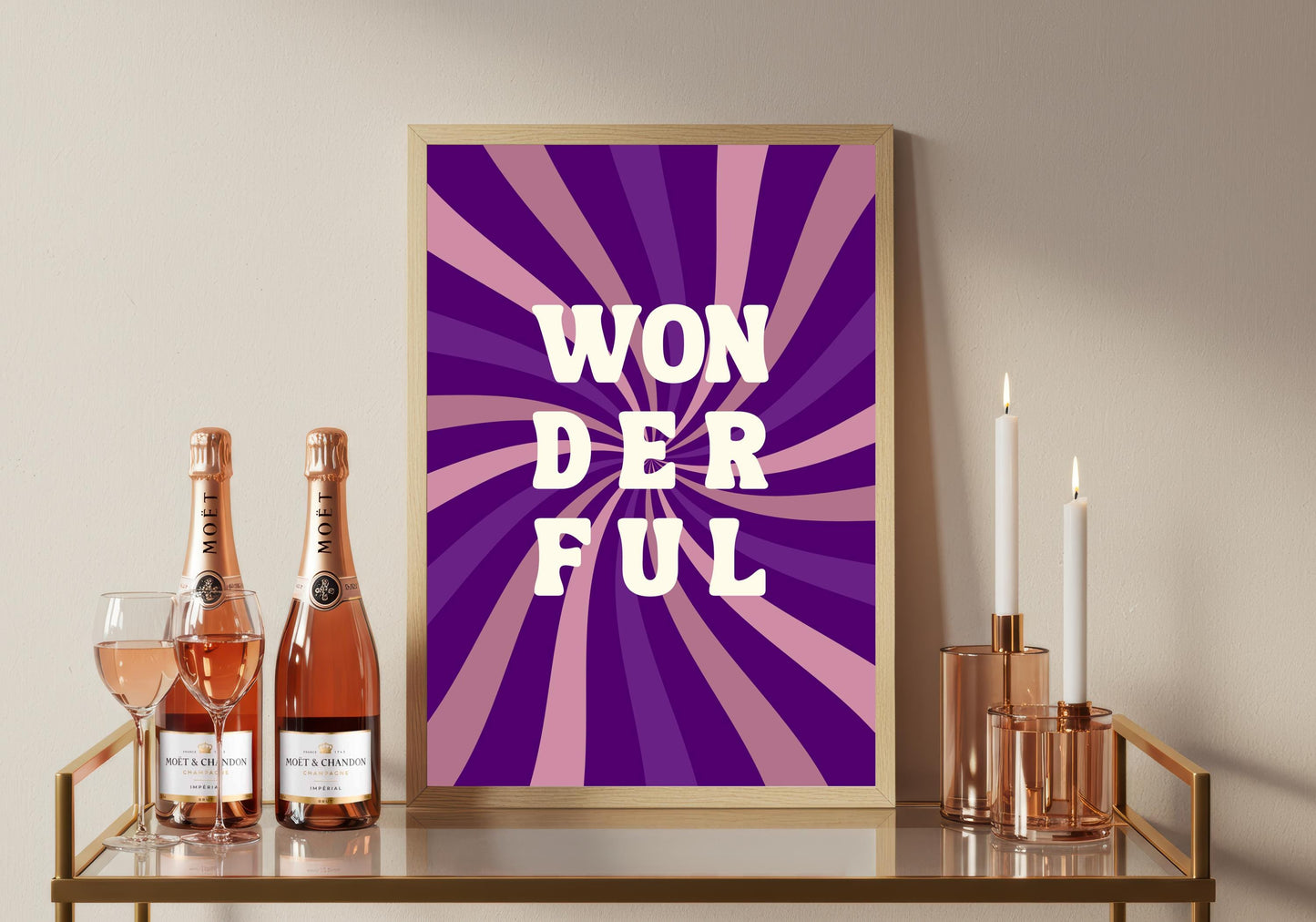 Typography Art Print, Retro Home Decor