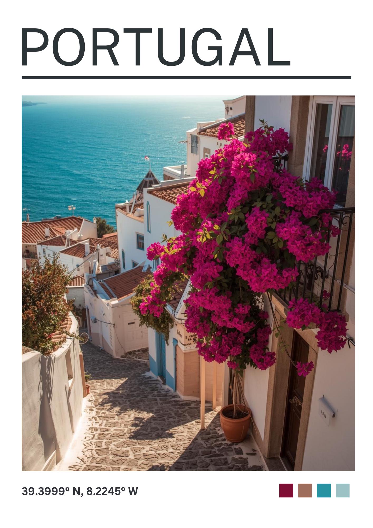 Portugal Art Print: Portugal Travel Poster