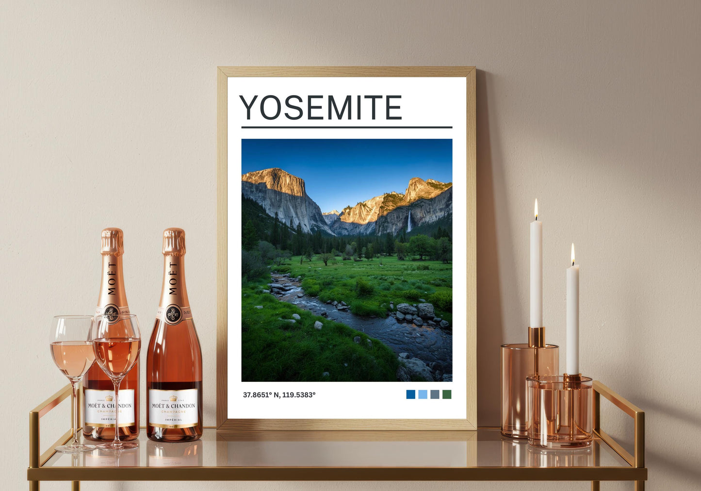 Yosemite National Park Art Print: Satin Travel Poster