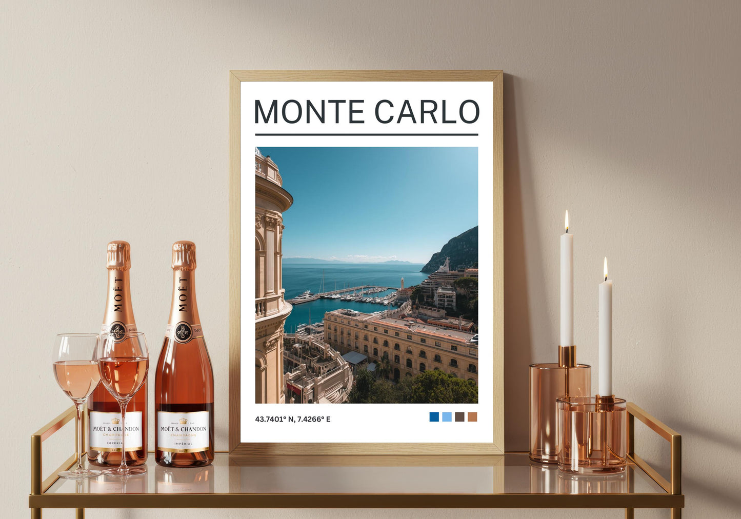Monte Carlo Art Print: Vintage Travel Poster, South of France
