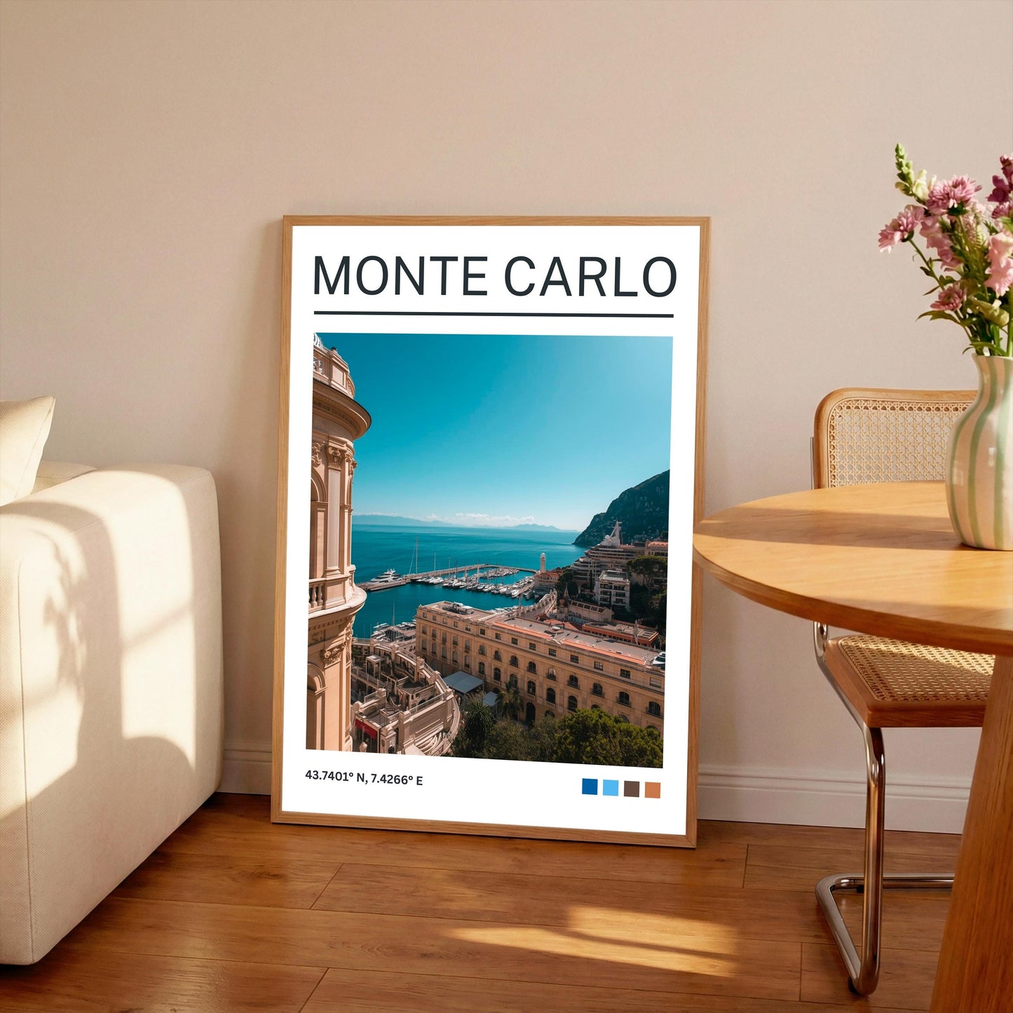 Monte Carlo Art Print: Vintage Travel Poster, South of France