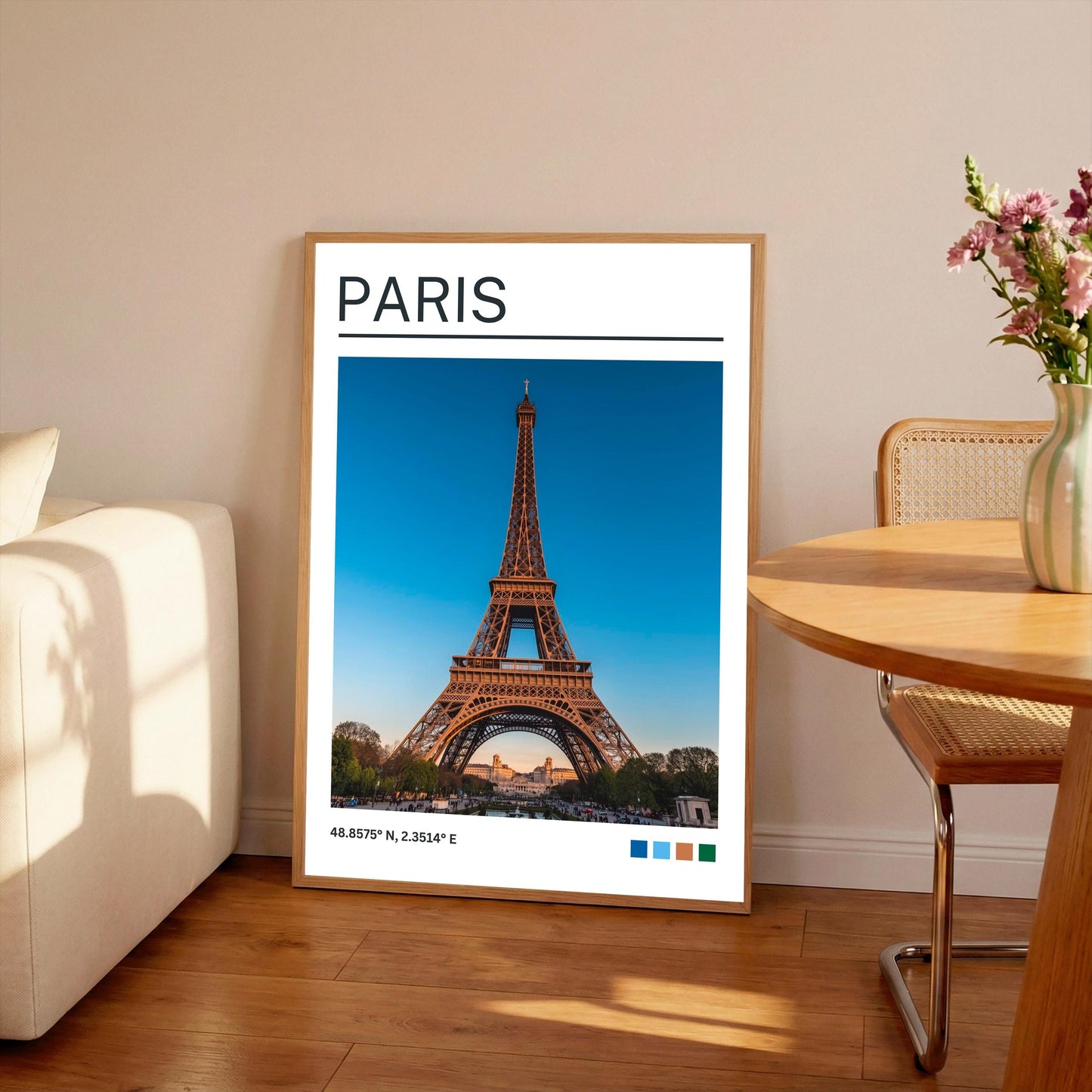 Paris Art Print: Paris Travel Poster, France