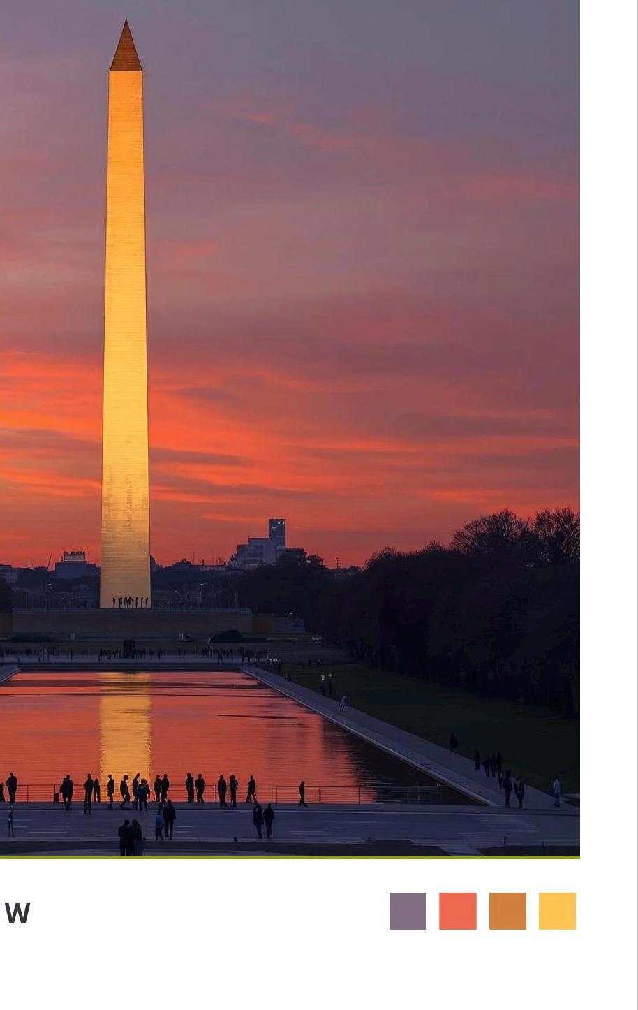 Washington Art Print: Washington DC Travel Poster
