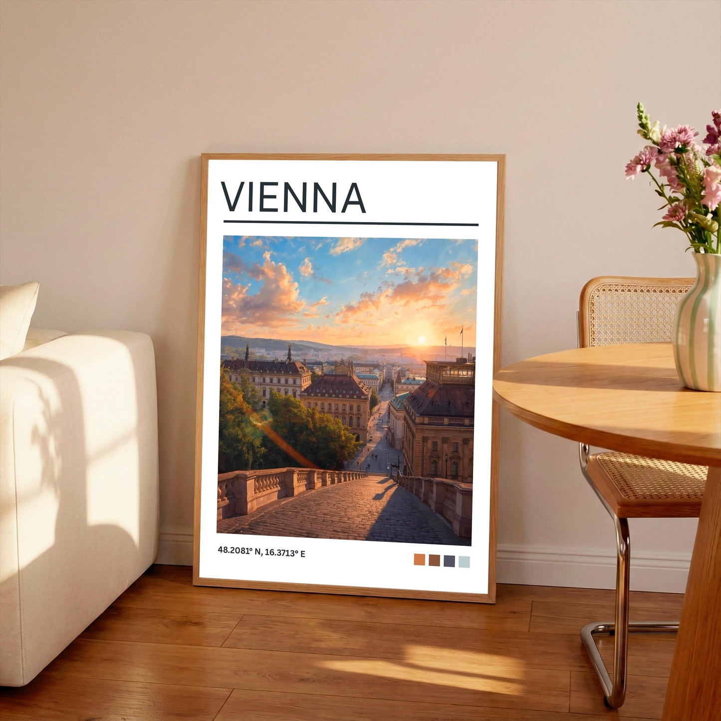 Vienna Art Print:  Vienna Travel Poster, Austria