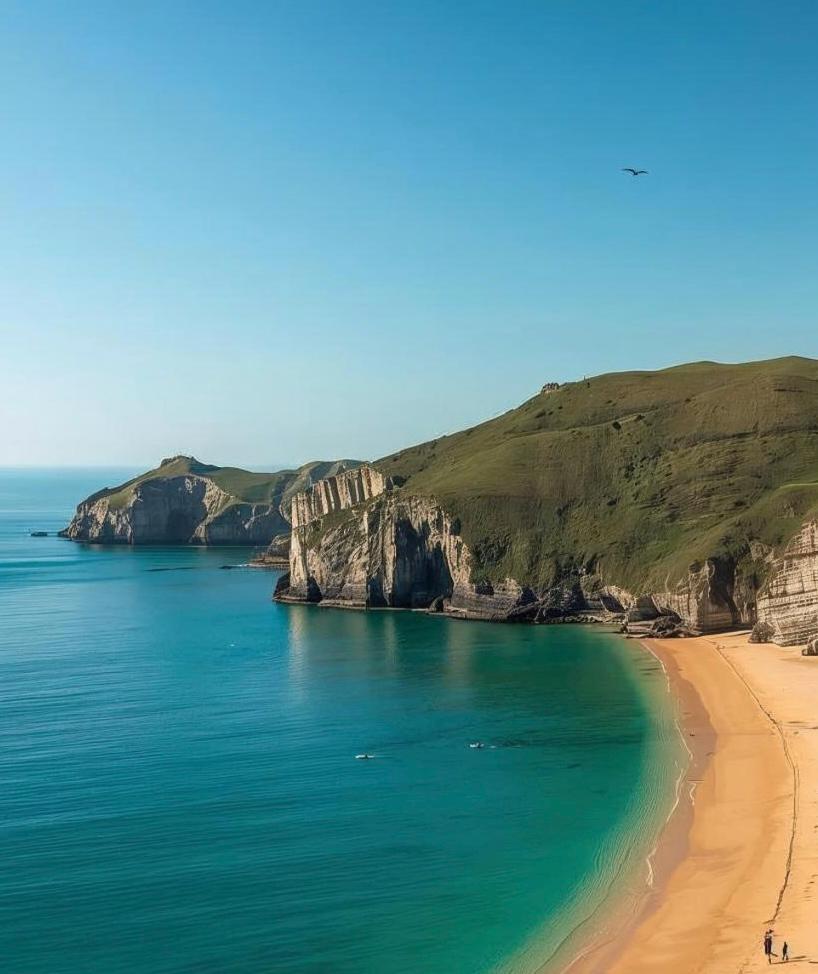 Barafundle Bay Art Print: Pembrokeshire Travel Poster
