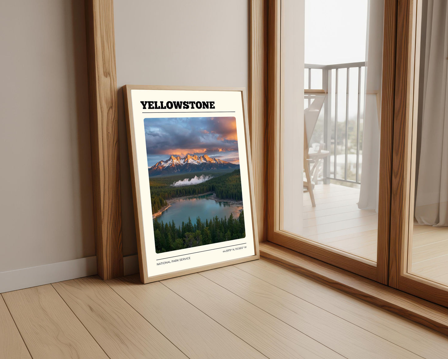 Yellowstone National Park Poster: Vintage Style Travel Print