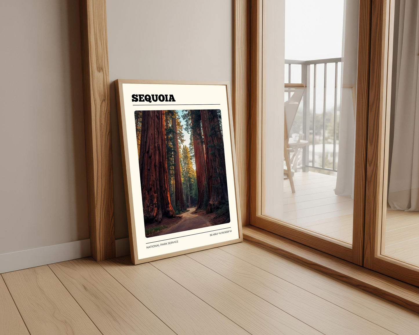 Sequoia National Park Print: Vintage Travel Poster, Nature Wall Art