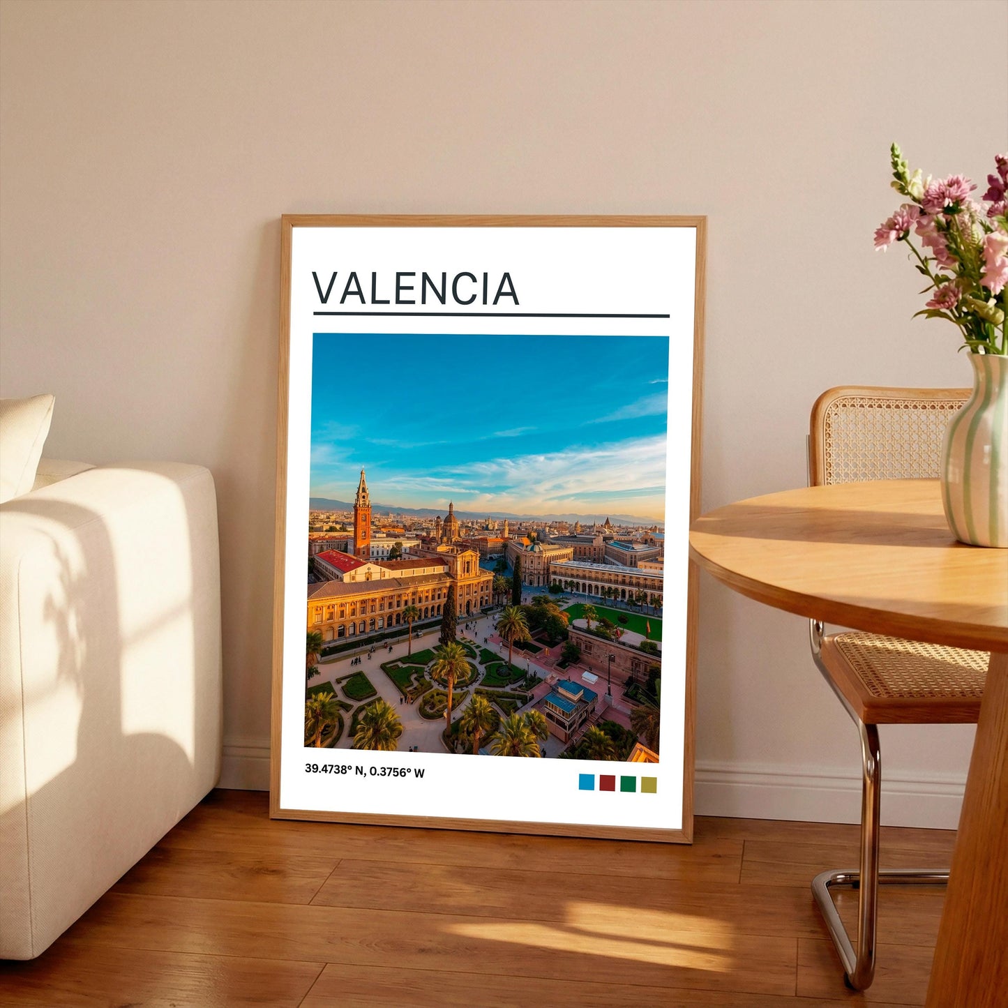 Valencia Art Print:  Vienna Travel Poster, Spain