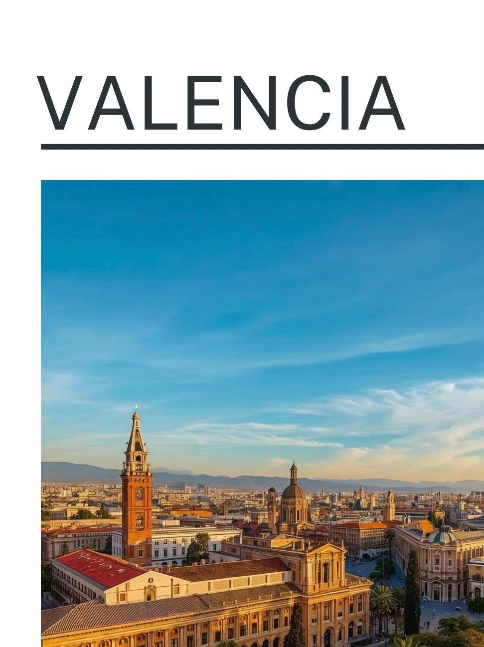 Valencia Art Print:  Vienna Travel Poster, Spain