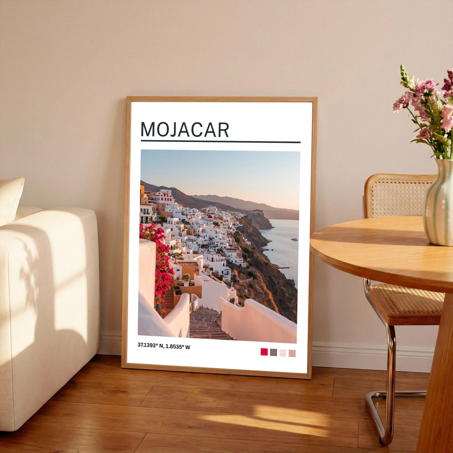 Mojacar Art Print:  Mojacar Travel Poster, Spain