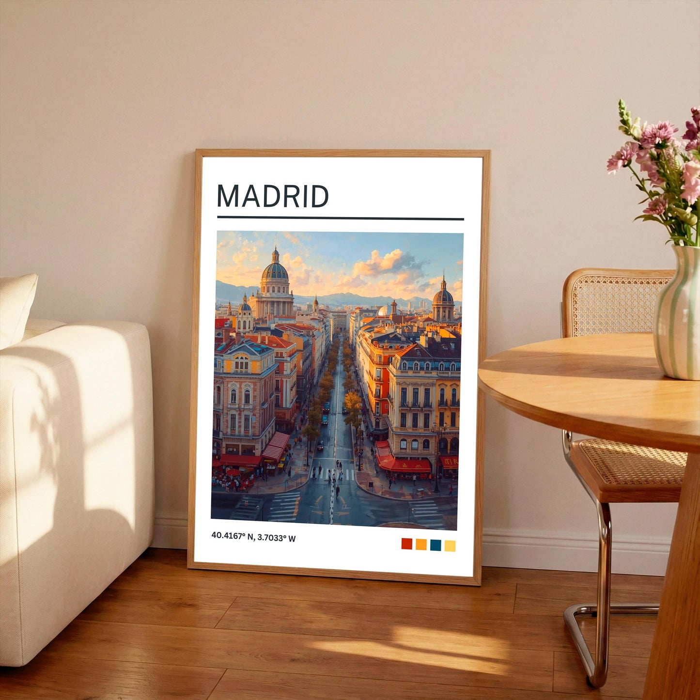 Madrid Art Print:  Madrid Travel Poster, Spain