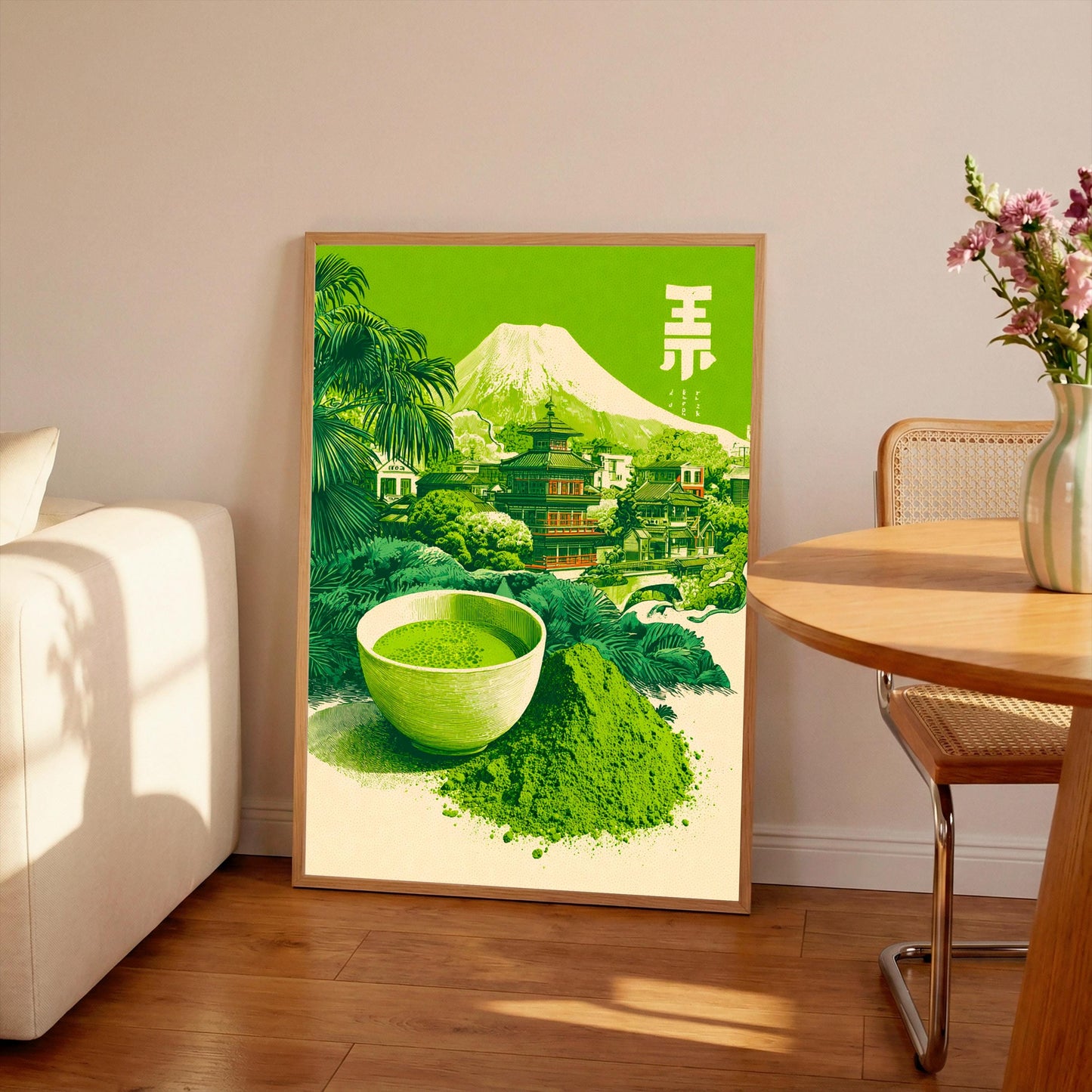 Vintage Japanese Matcha Print:  Kitchen Wall Art, Japanese