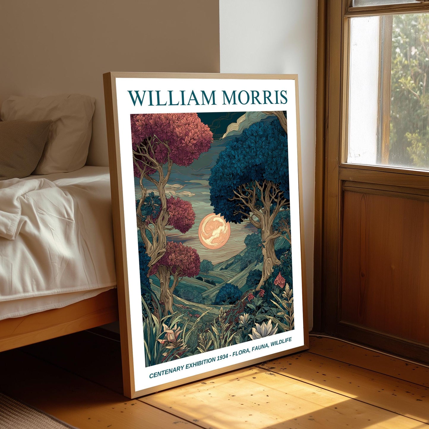 William Morris Floral, Fauna, Wildlife Print: Art Nouveau Home Decor