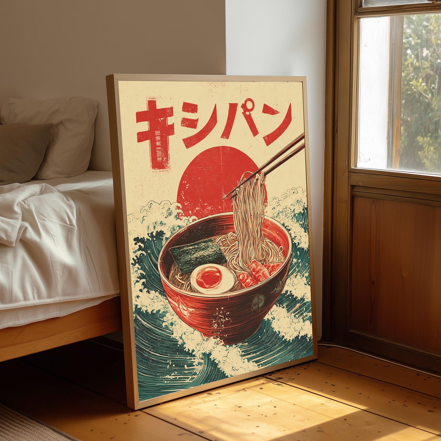 Vintage Japanese Matcha Print:  Kitchen Wall Art, Japanese Ramen