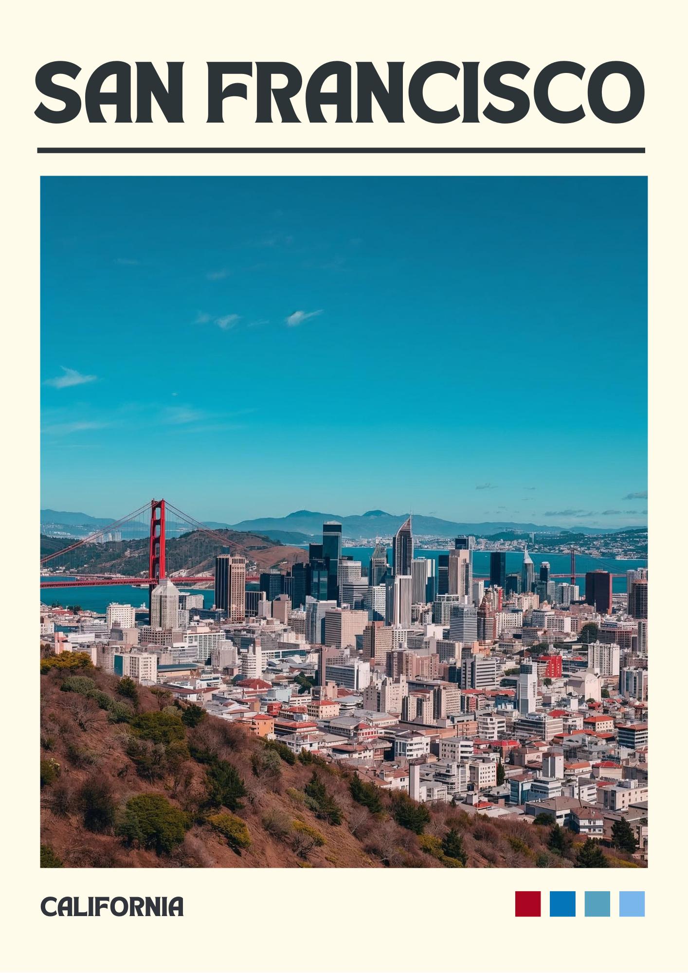Sausalito Art Print, San Francisco Travel Poster
