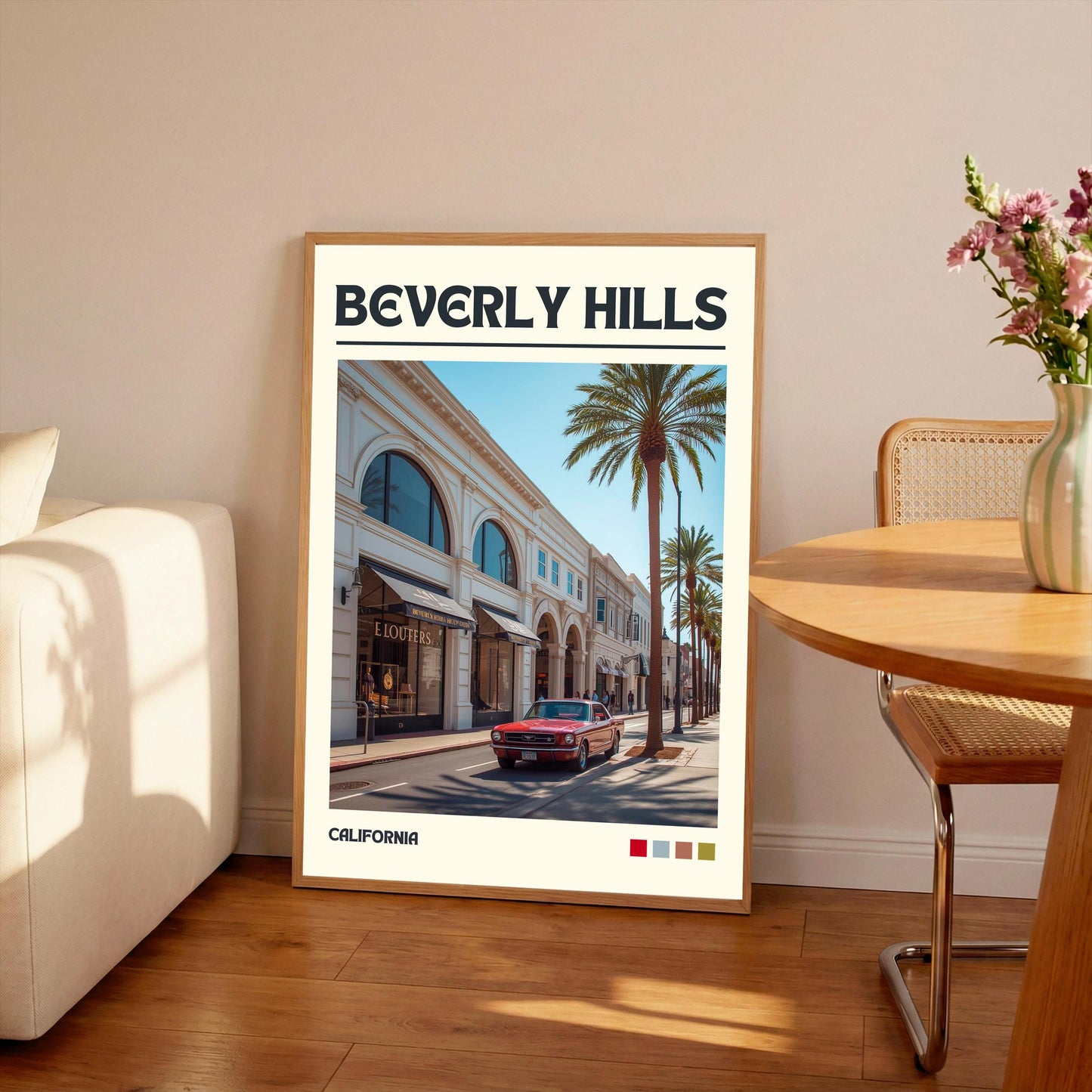 Beverly Hills Art Print: Rodeo Drive Travel Poster