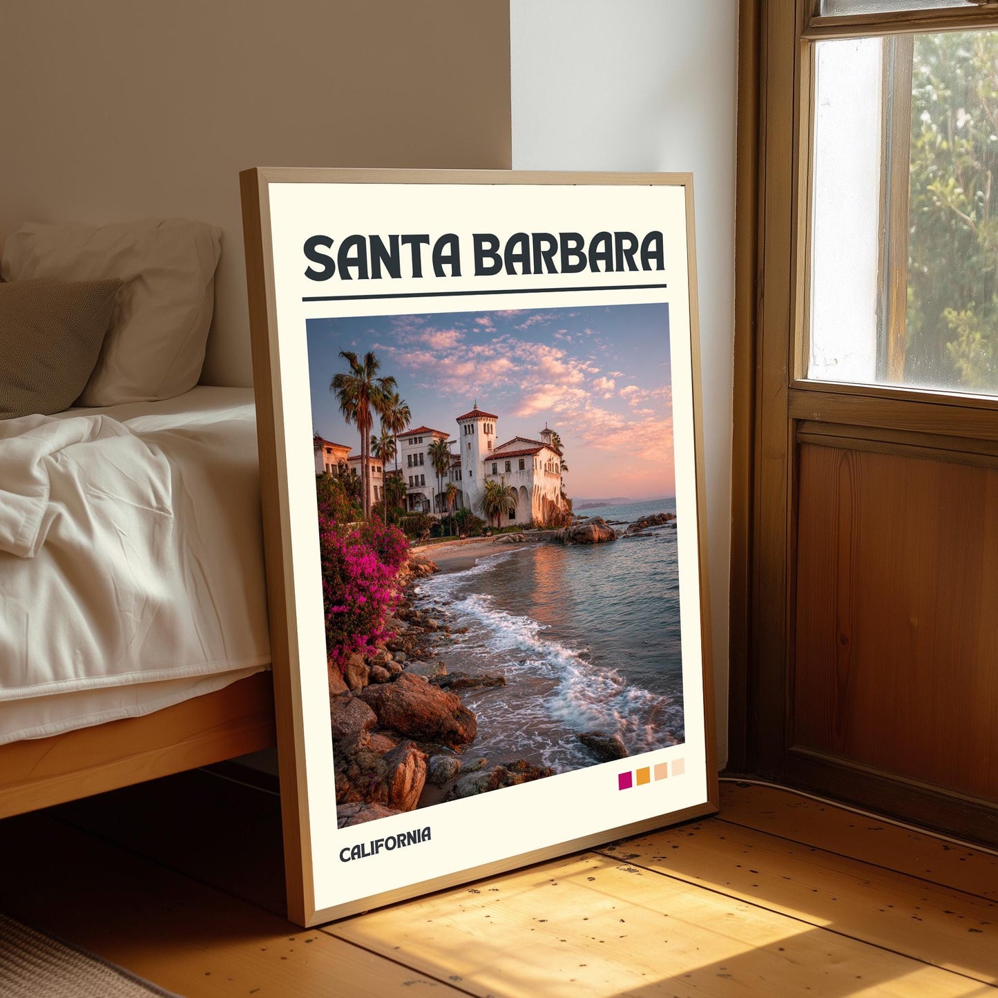 Santa Barbara Art Print, California Travel Poster