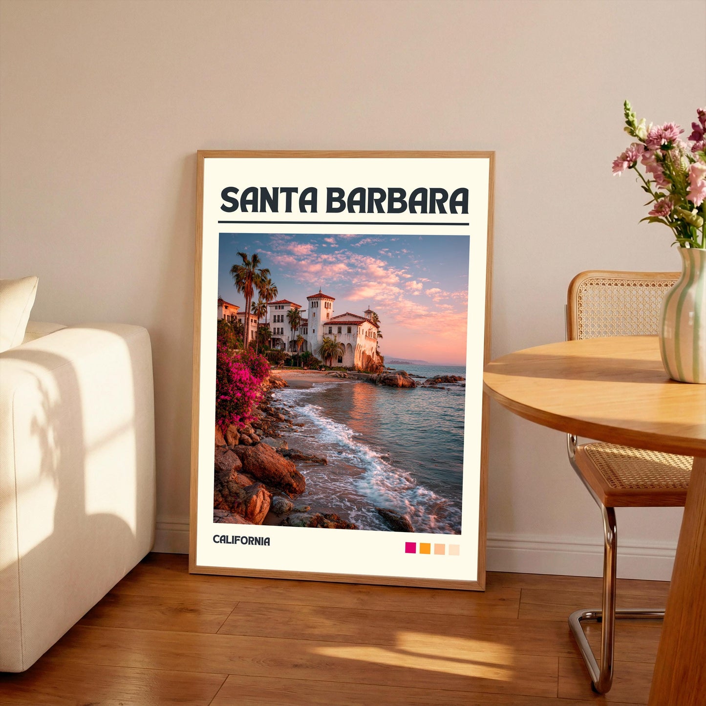 Santa Barbara Art Print, California Travel Poster
