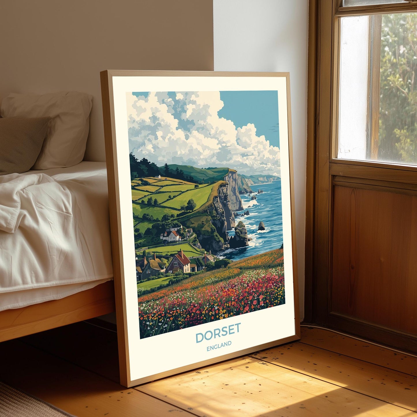 Dorset Art Print: Holiday Travel Poster