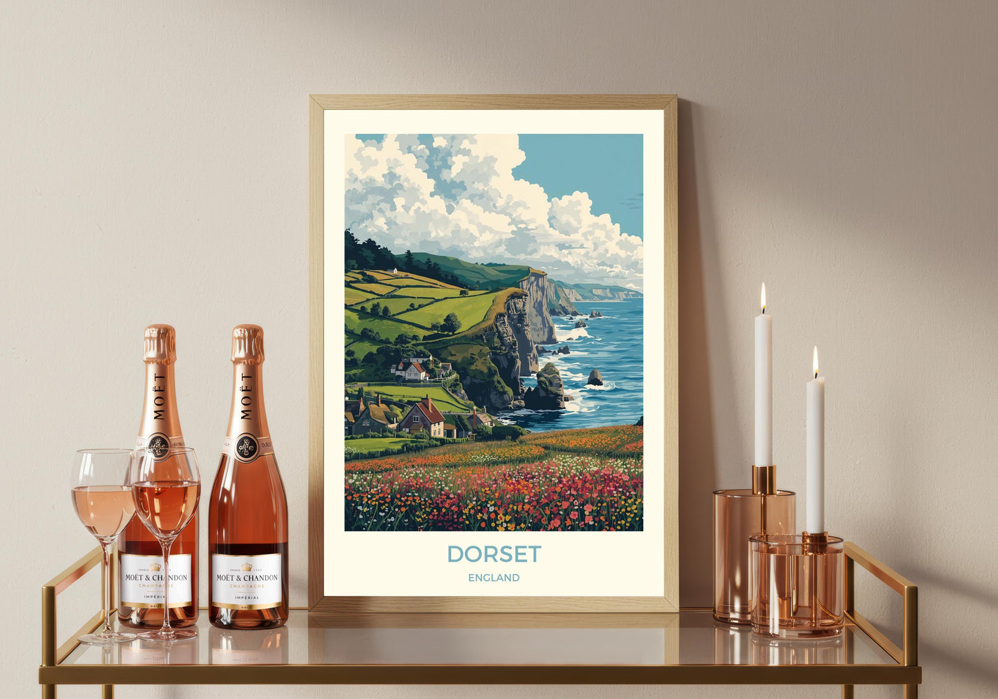 Dorset Art Print: Holiday Travel Poster