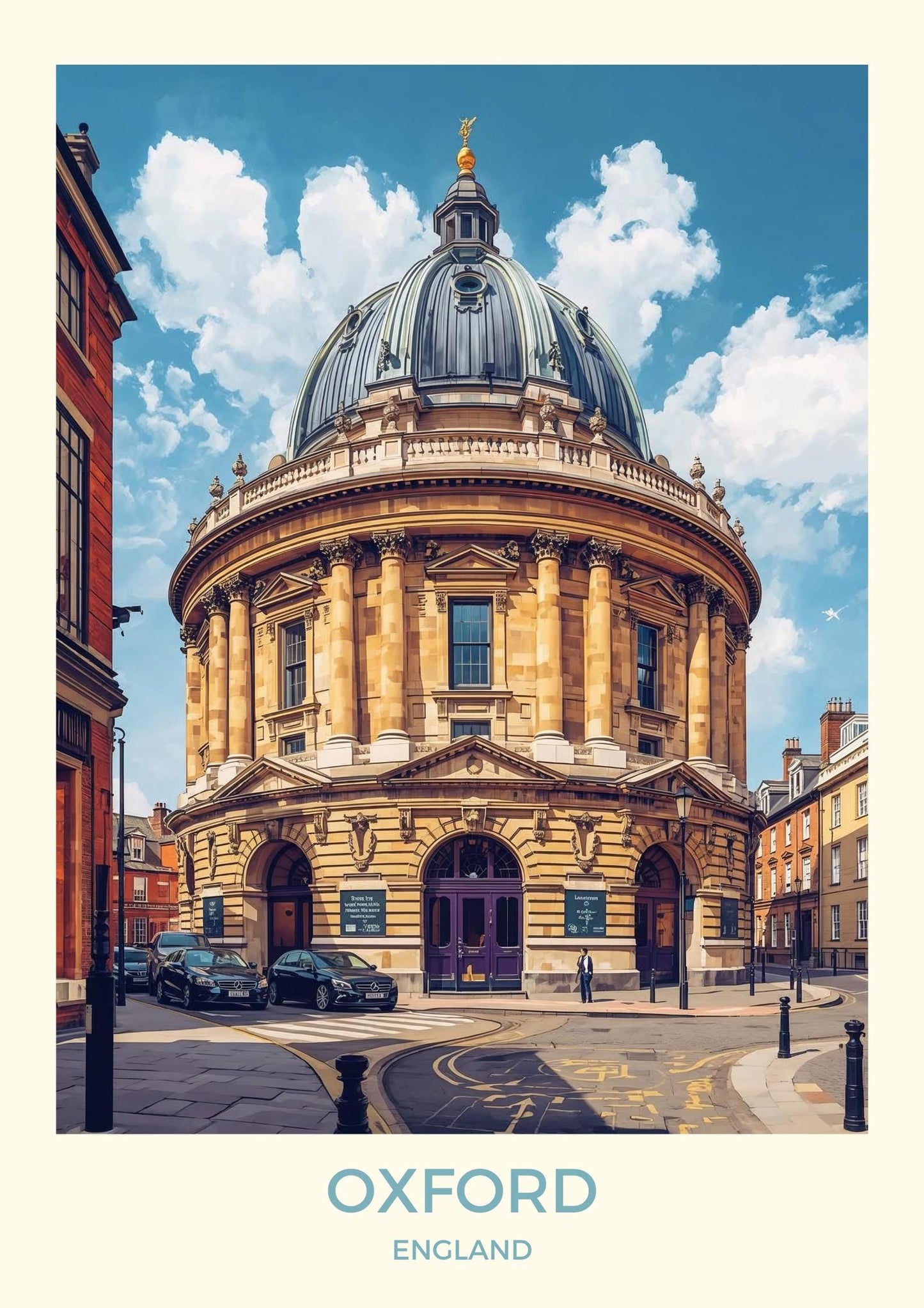 Oxford Art Print: City Travel Poster