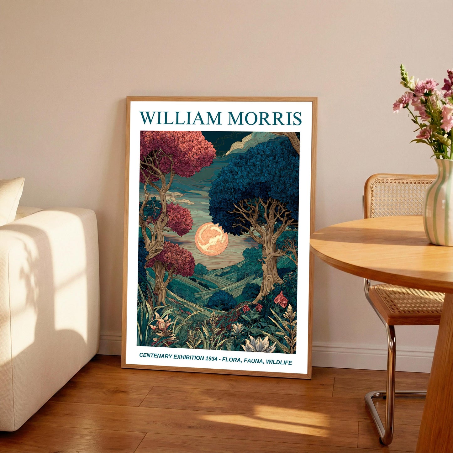 William Morris Floral, Fauna, Wildlife Print: Art Nouveau Home Decor