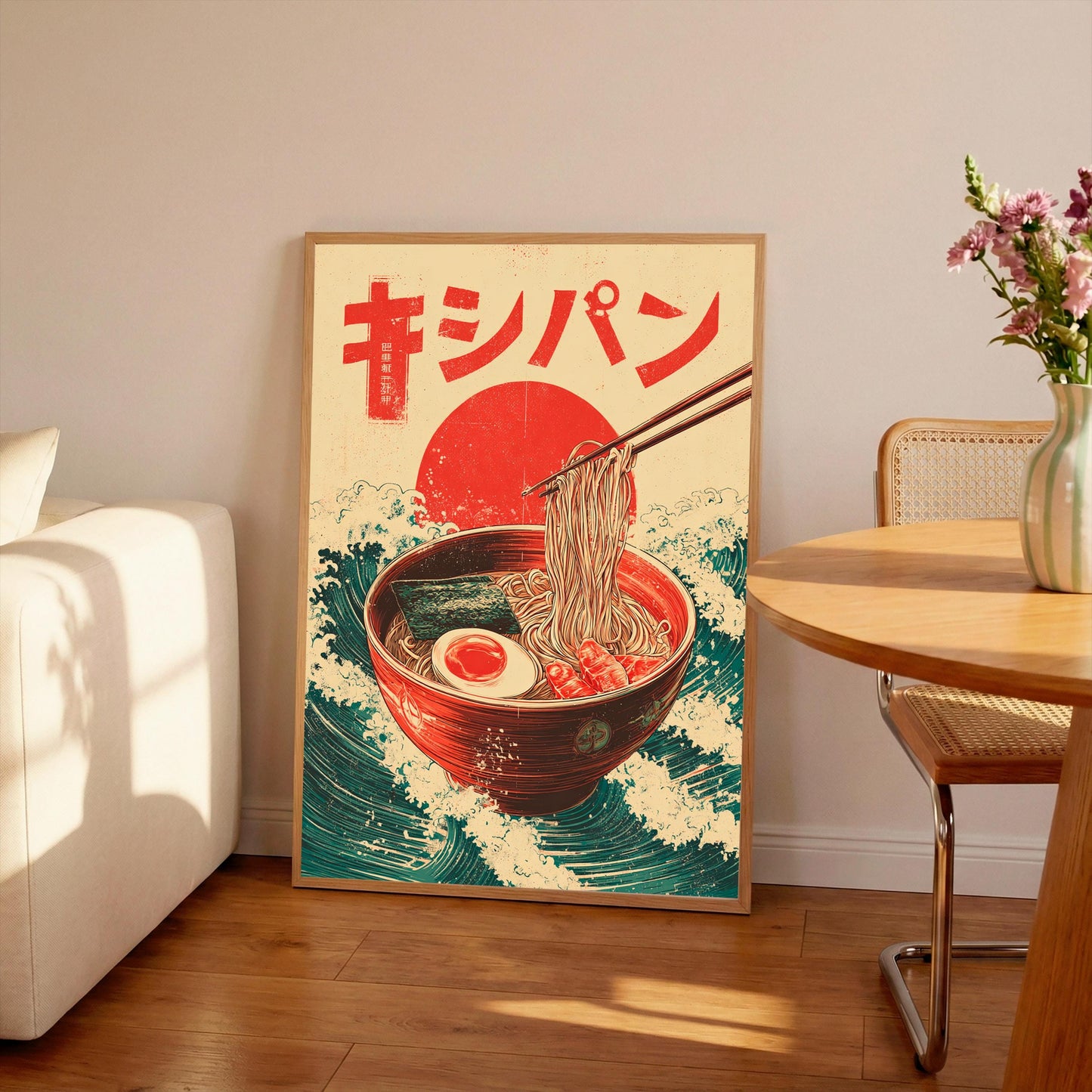 Vintage Japanese Matcha Print:  Kitchen Wall Art, Japanese Ramen