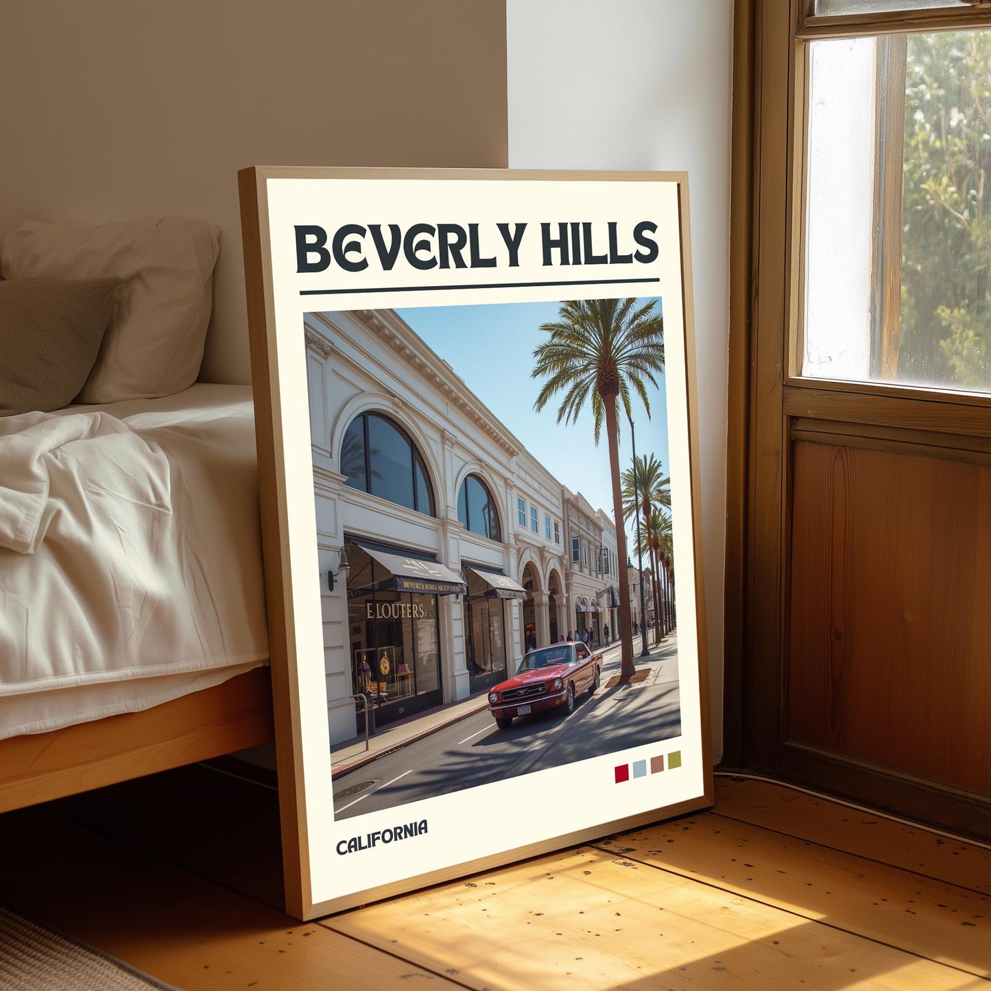 Beverly Hills Art Print: Rodeo Drive Travel Poster