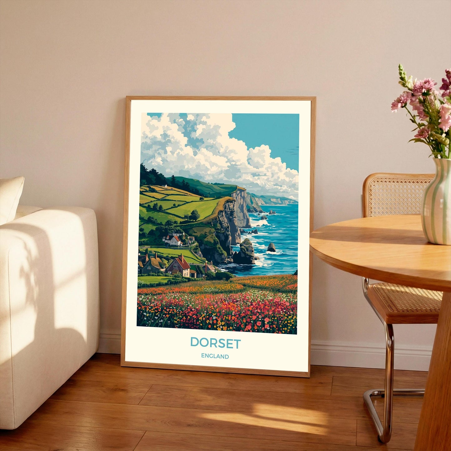 Dorset Art Print: Holiday Travel Poster