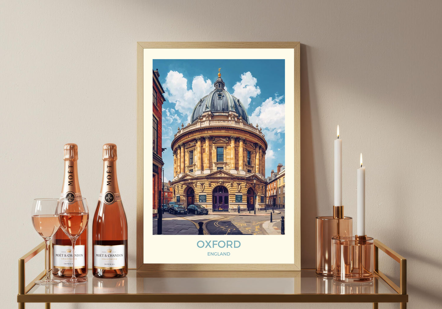 Oxford Art Print: City Travel Poster