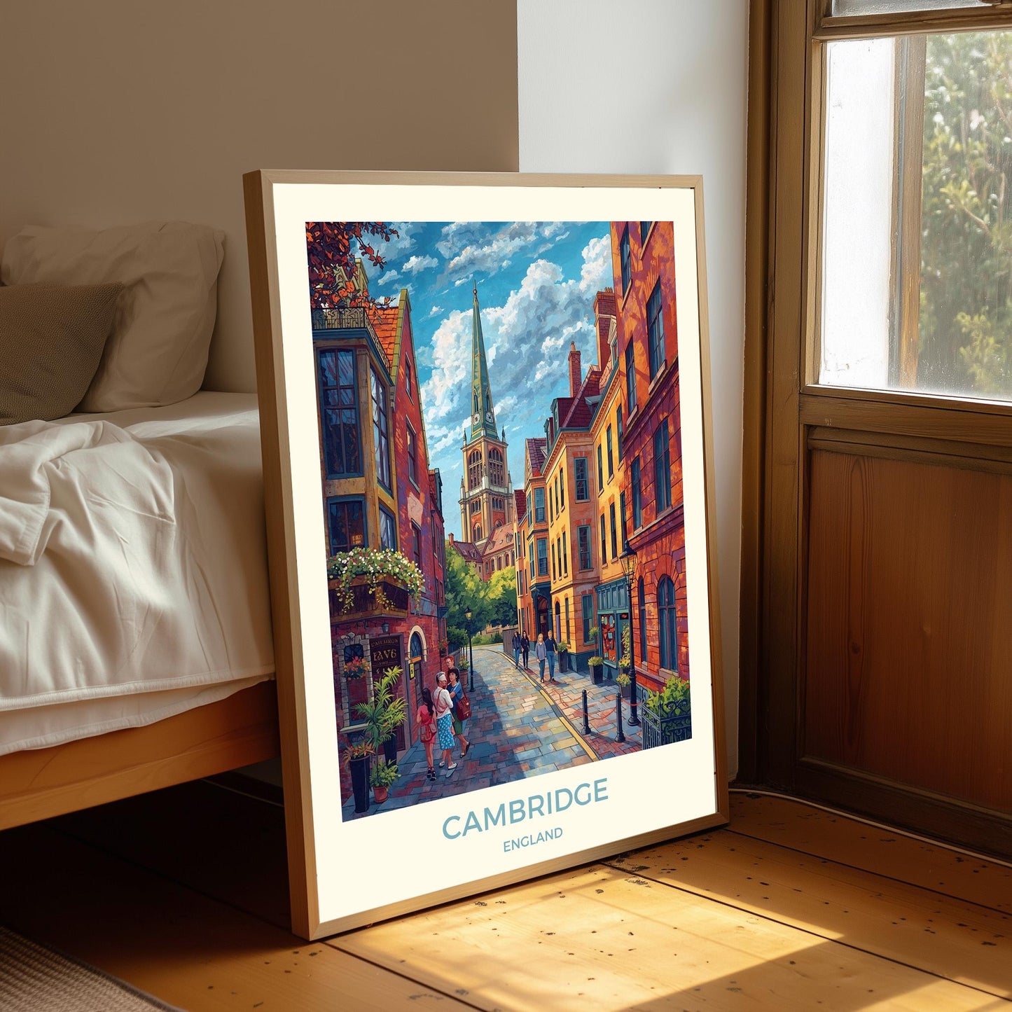 Cambridge Art Print: City Travel Poster