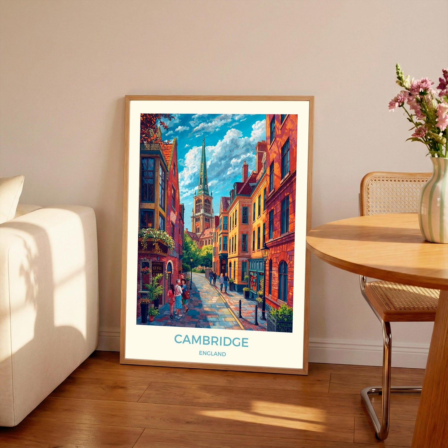 Cambridge Art Print: City Travel Poster