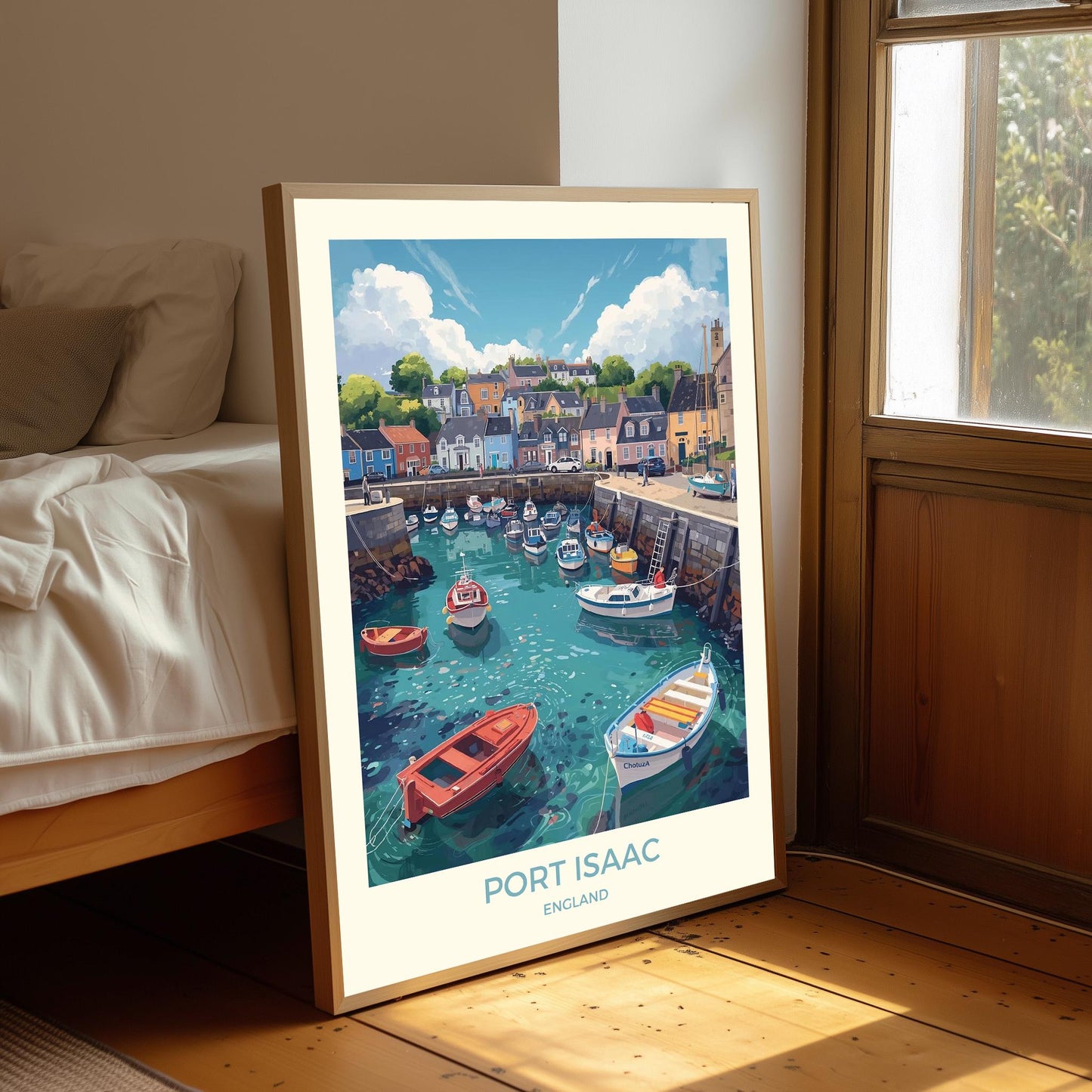 Port Isaac Art Print: Cornwall Travel Poster