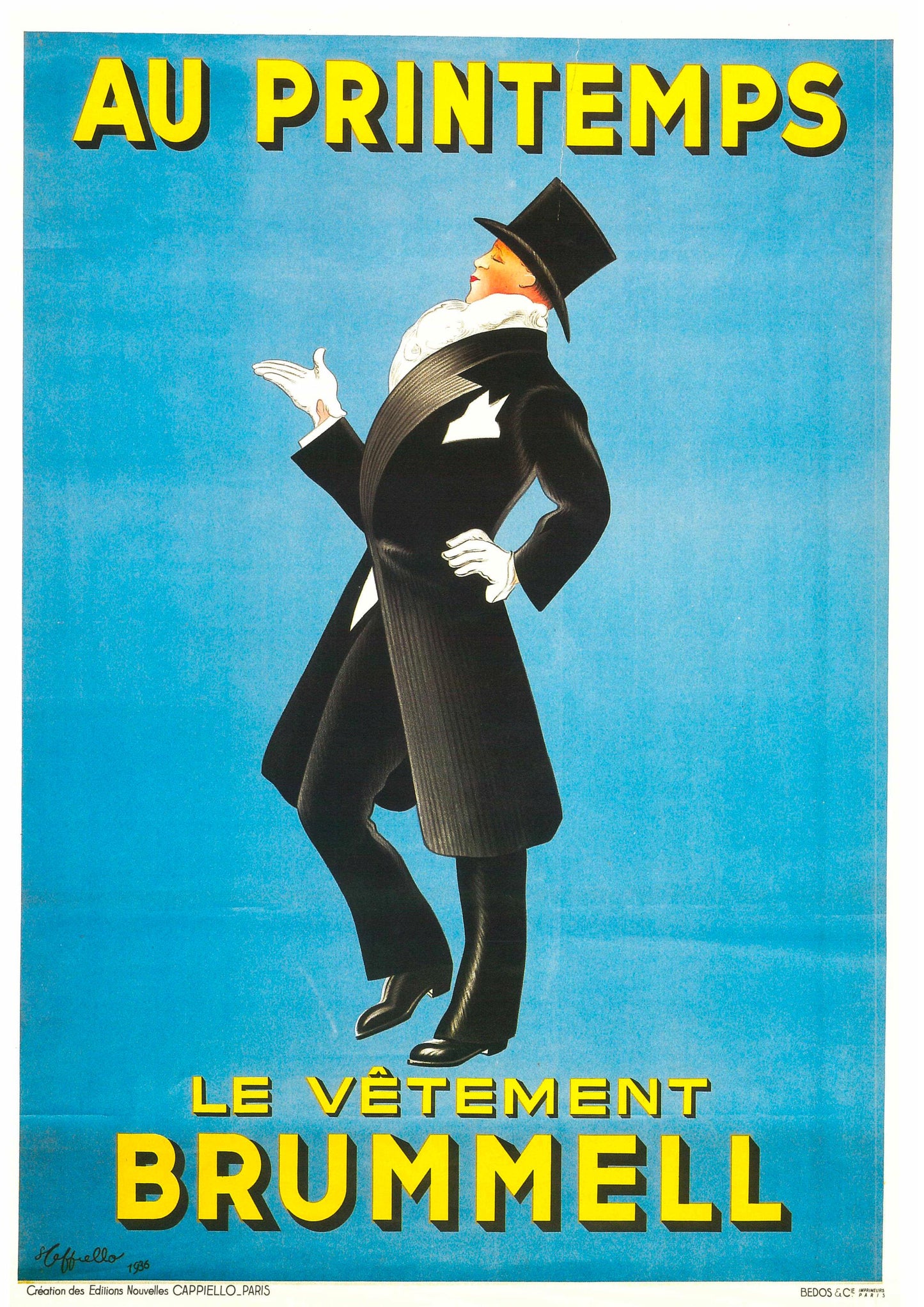 Au Printemps Poster: Vintage Fine Art Print