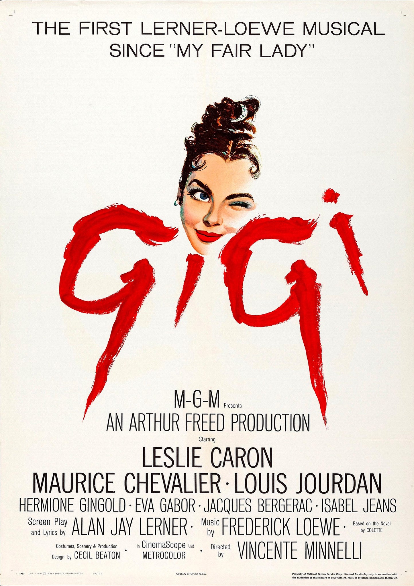 Gigi Movie Poster: Vintage Cinema Art Print