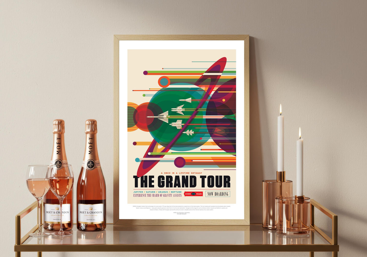 The Grand Tour Poster: Vintage Space Art Print