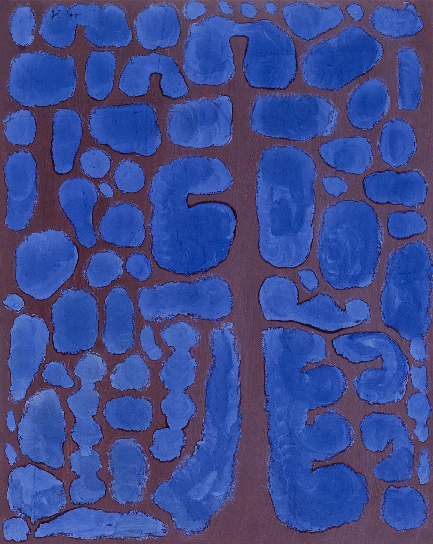Henri Matisse Inspired Blue Abstract Art Print: Colourful Wall Art