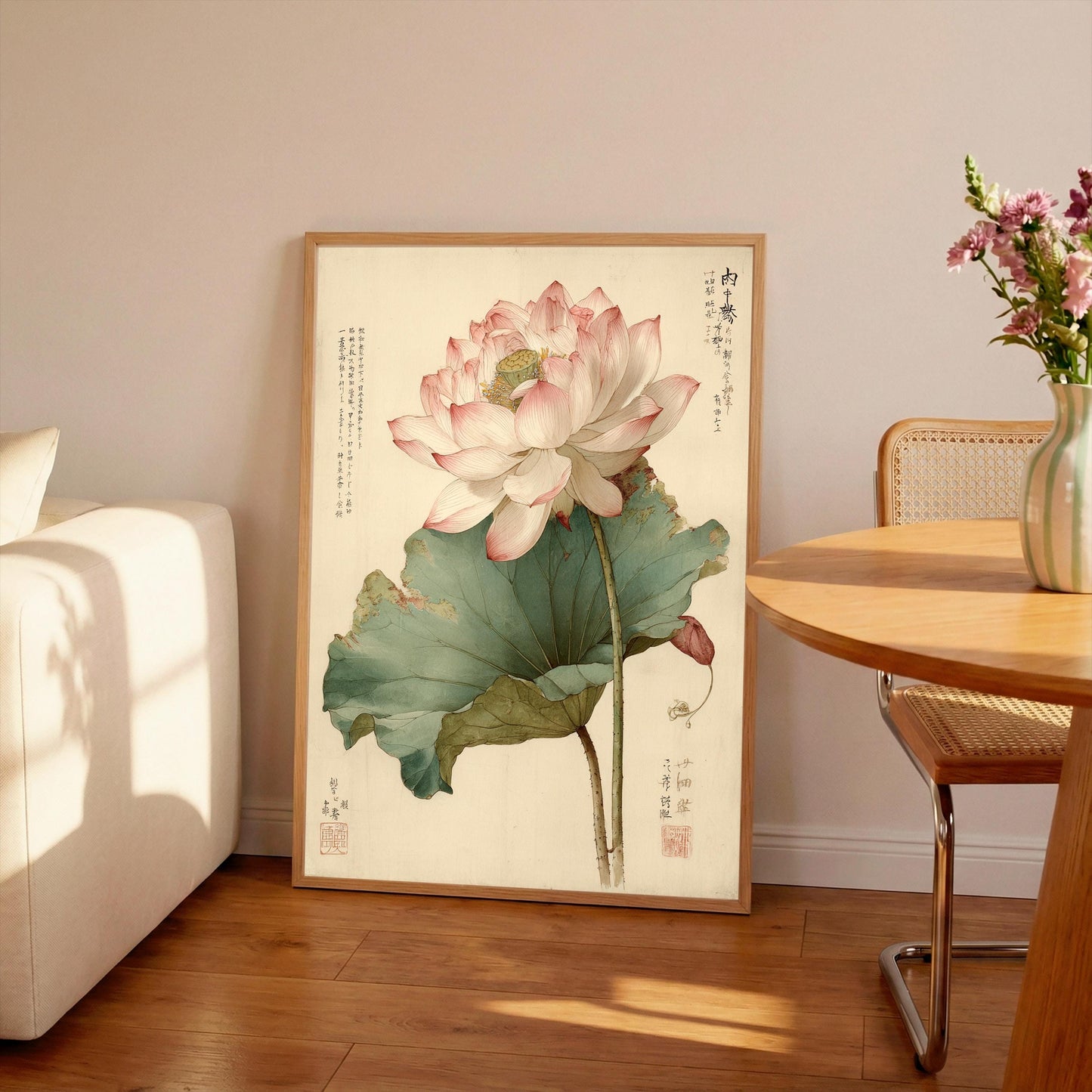 Japanese Peony Print: Peonies, Oriental Vintage Art