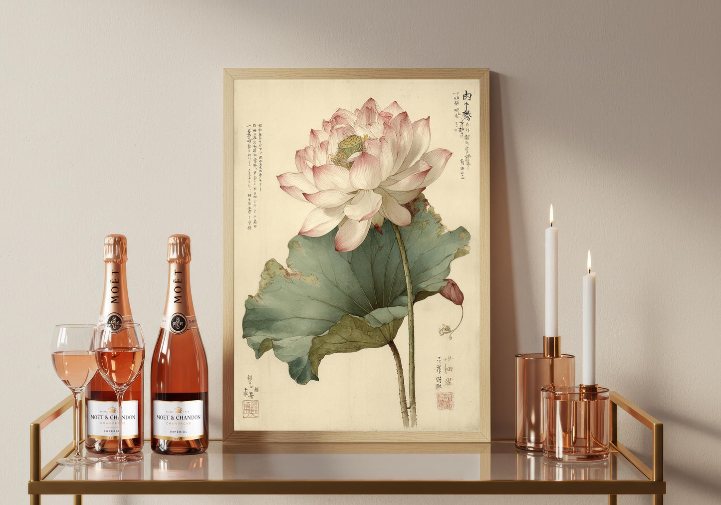 Japanese Peony Print: Peonies, Oriental Vintage Art