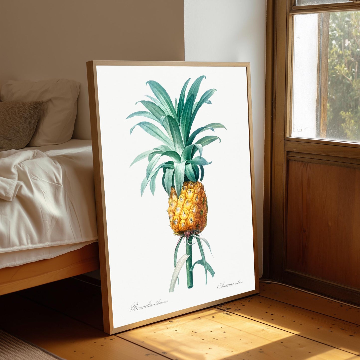 Vintage Pineapple Print: Vintage Botanical Wall Art