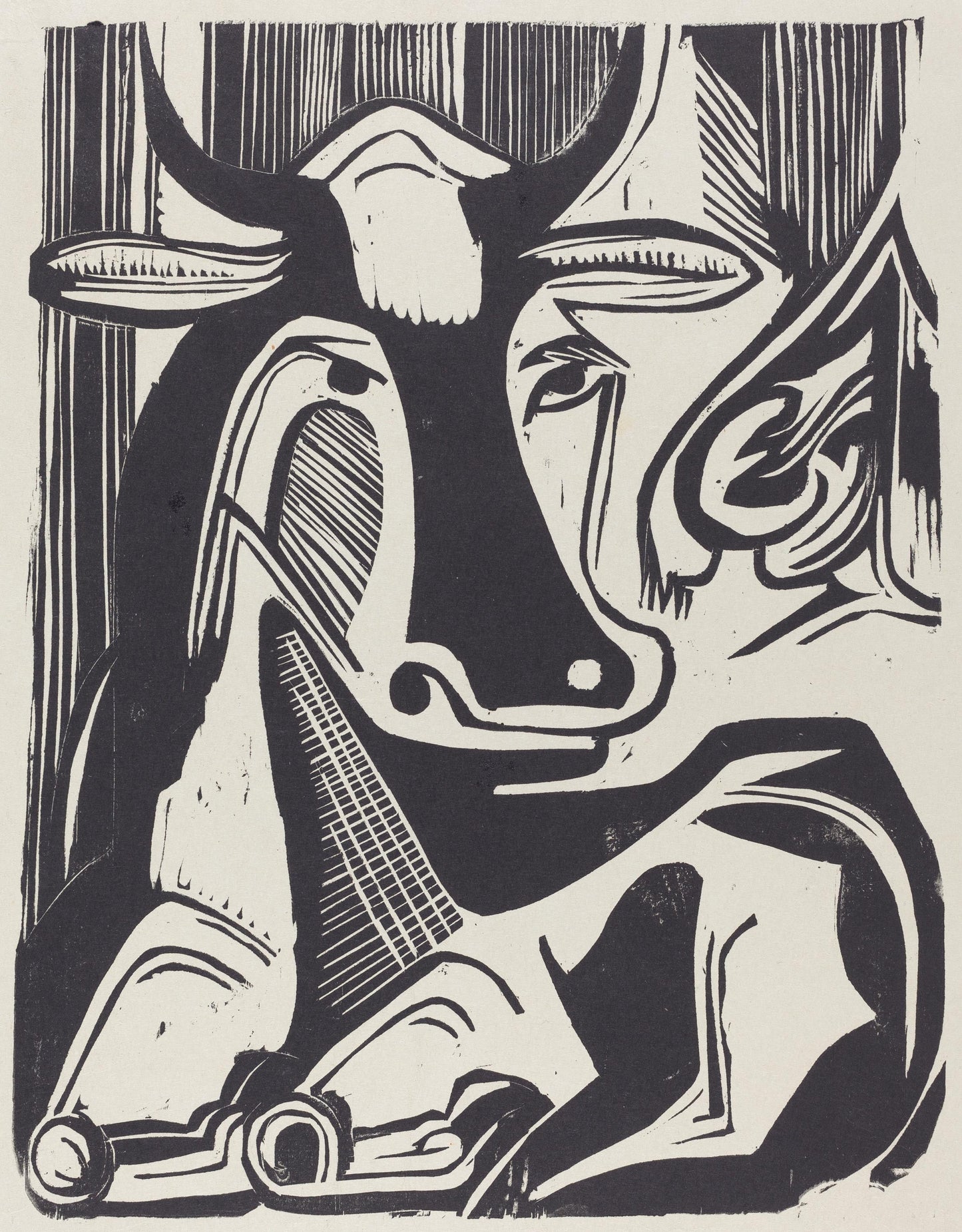 Ernst Ludwig Kirchner - Cow Vintage Poster, Art Print