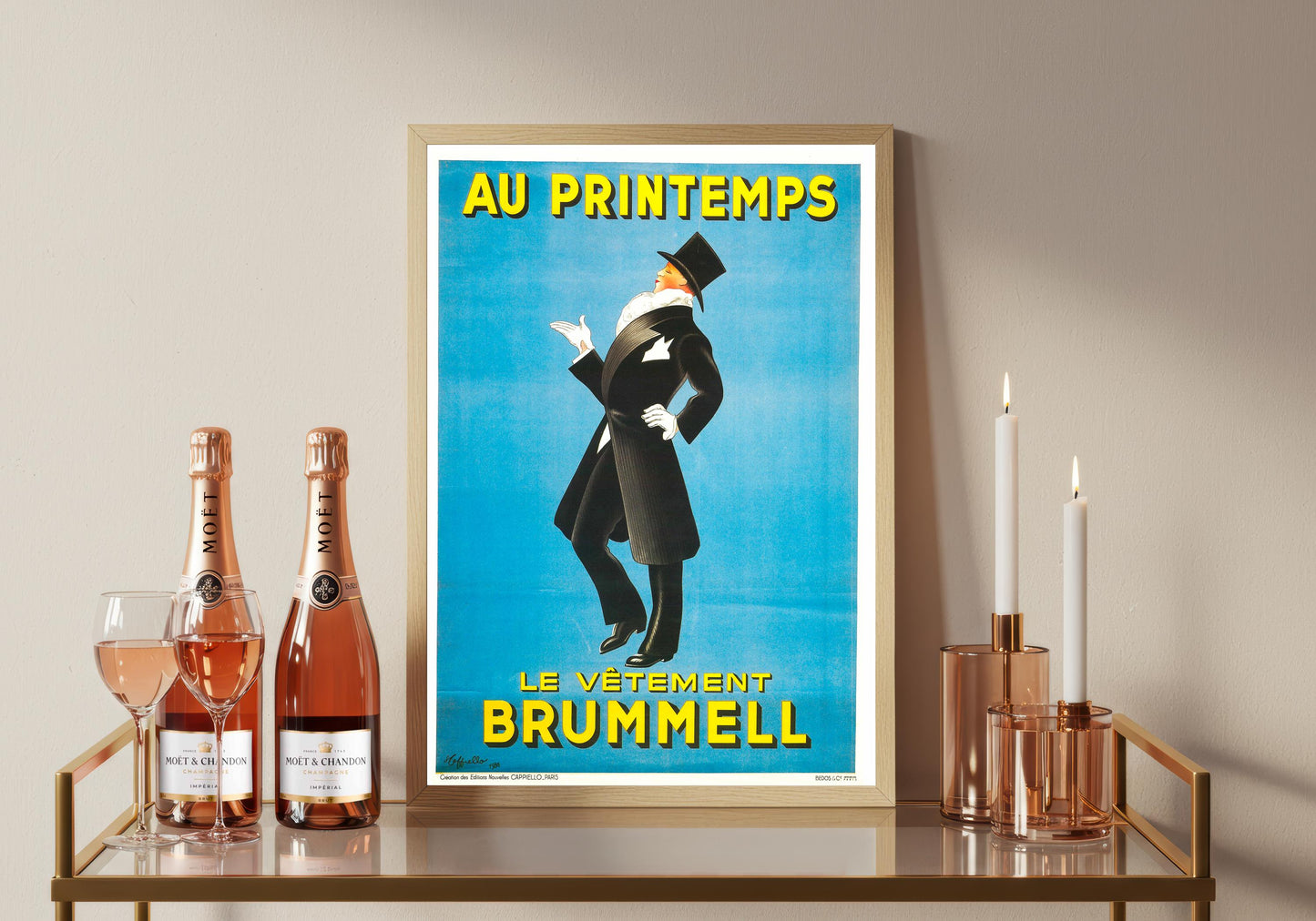 Au Printemps Poster: Vintage Fine Art Print